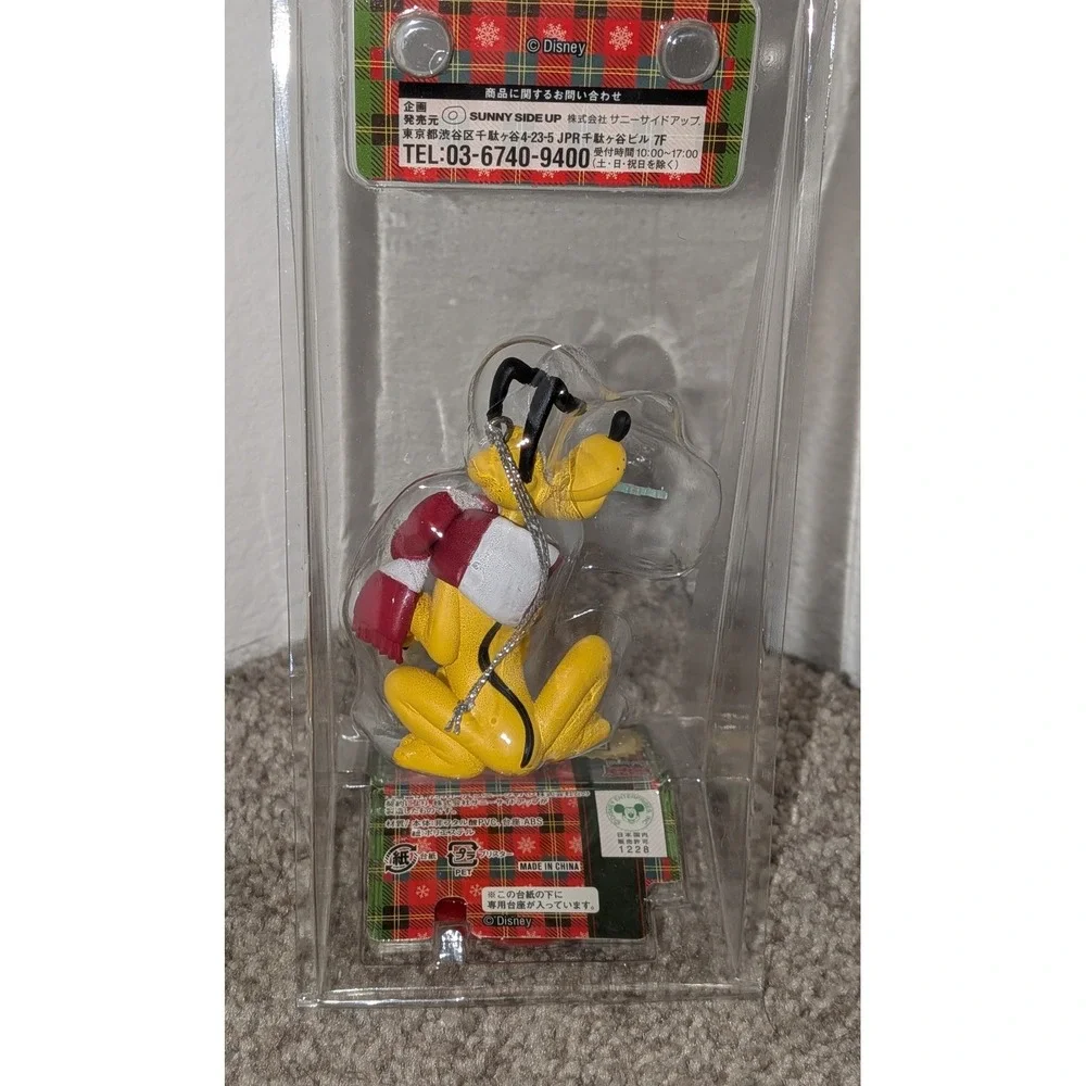 Disney Christmas Ornament 2014 Pluto Japan Festive‎ Scarf Holiday Collection New